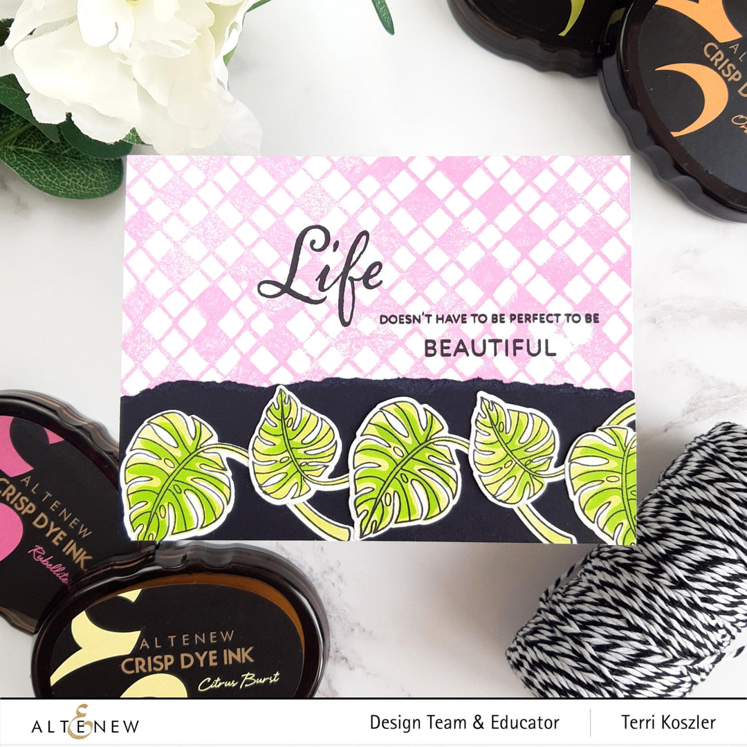 Part A-Glitz Art Craft Co.,LTD Dies Monsteras and Quotes Die Set
