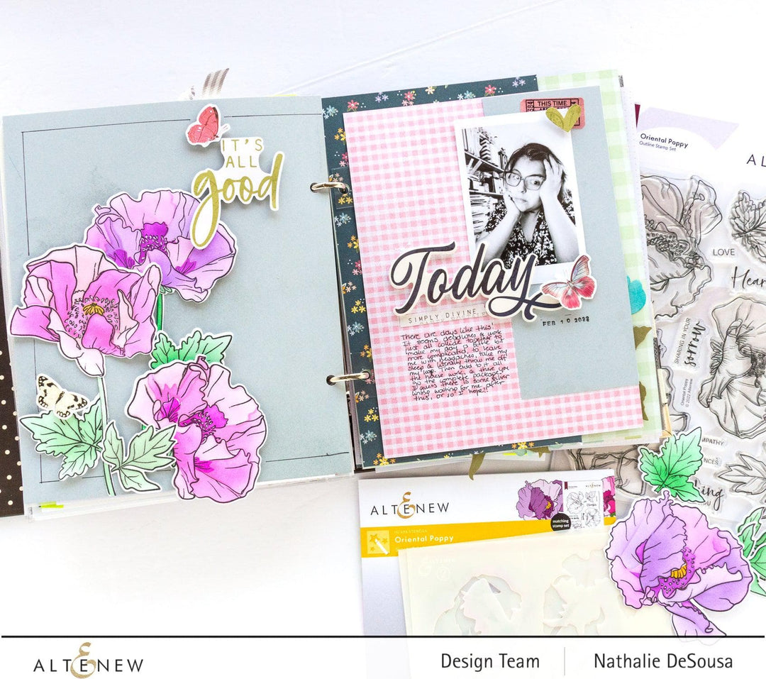 Part A-Glitz Art Craft Co.,LTD Dies Oriental Poppy Die Set