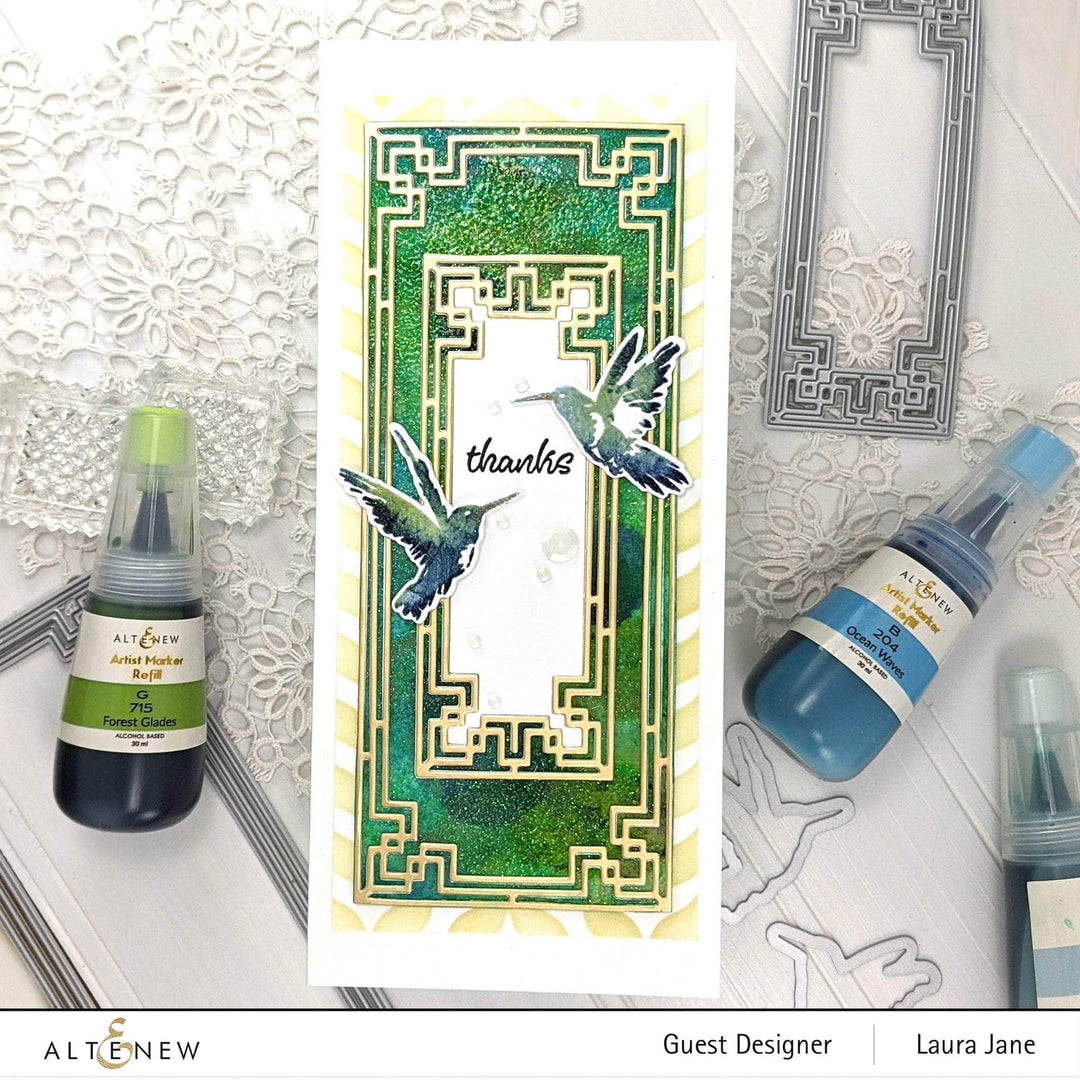 Part A-Glitz Art Craft Co.,LTD Dies Painted Hummingbirds Die Set