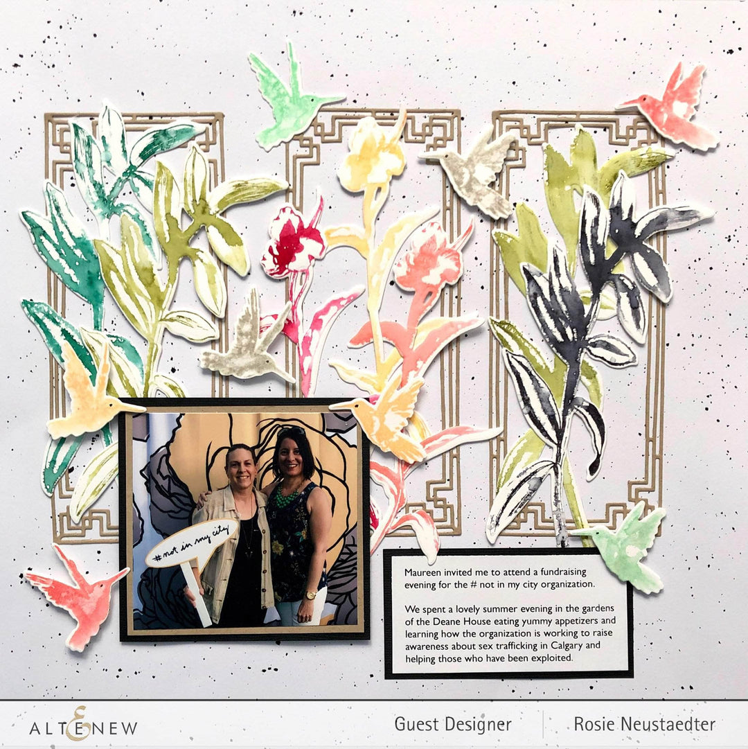 Part A-Glitz Art Craft Co.,LTD Dies Painted Hummingbirds Die Set