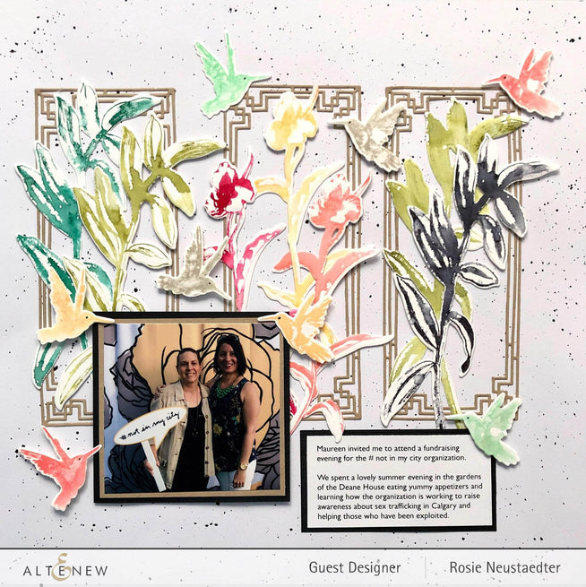 Part A-Glitz Art Craft Co.,LTD Dies Painted Hummingbirds Die Set