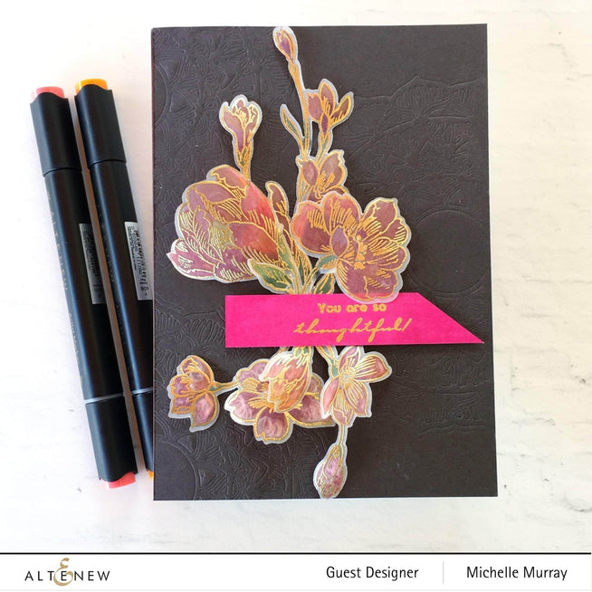Part A-Glitz Art Craft Co.,LTD Dies Pen Sketched Flowers Die Set