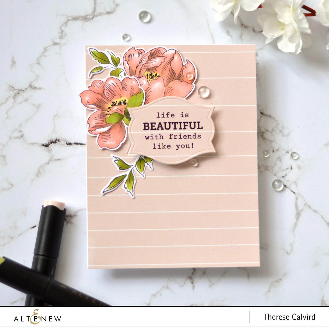 Part A-Glitz Art Craft Co.,LTD Dies Pen Sketched Flowers Die Set
