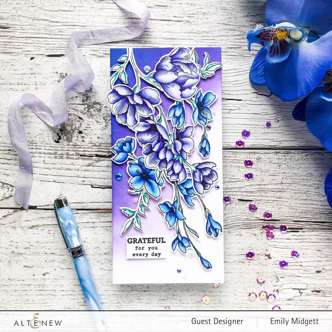 Part A-Glitz Art Craft Co.,LTD Dies Pen Sketched Flowers Die Set