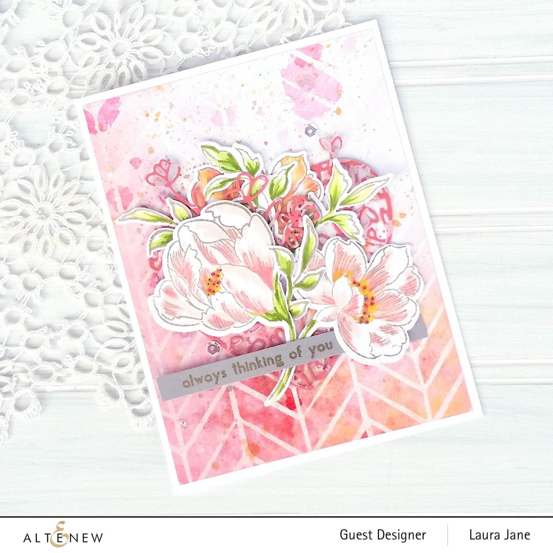 Part A-Glitz Art Craft Co.,LTD Dies Pen Sketched Flowers Die Set