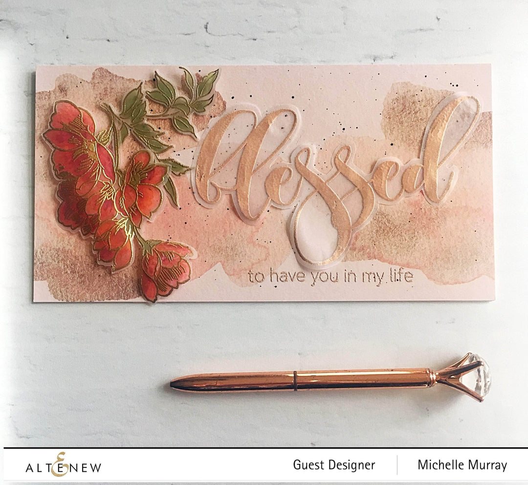 Part A-Glitz Art Craft Co.,LTD Dies Pen Sketched Flowers Die Set