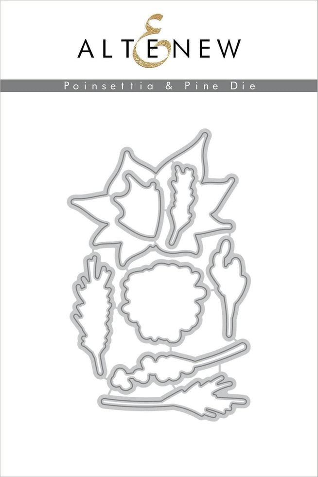 Part A-Glitz Art Craft Co.,LTD Dies Poinsettia & Pine Die Set