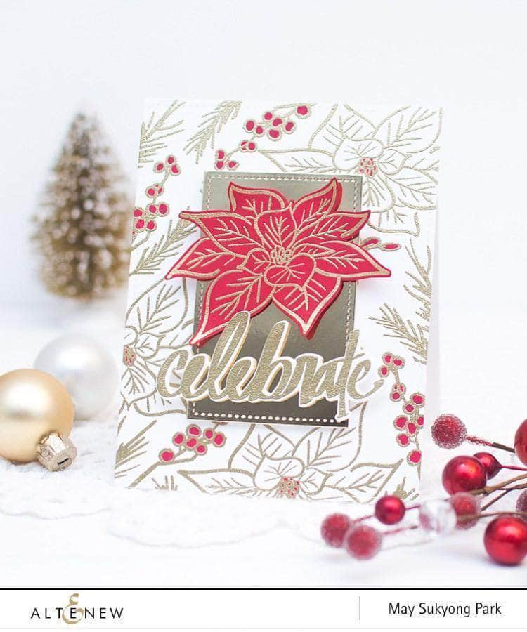 Part A-Glitz Art Craft Co.,LTD Dies Poinsettia & Pine Die Set