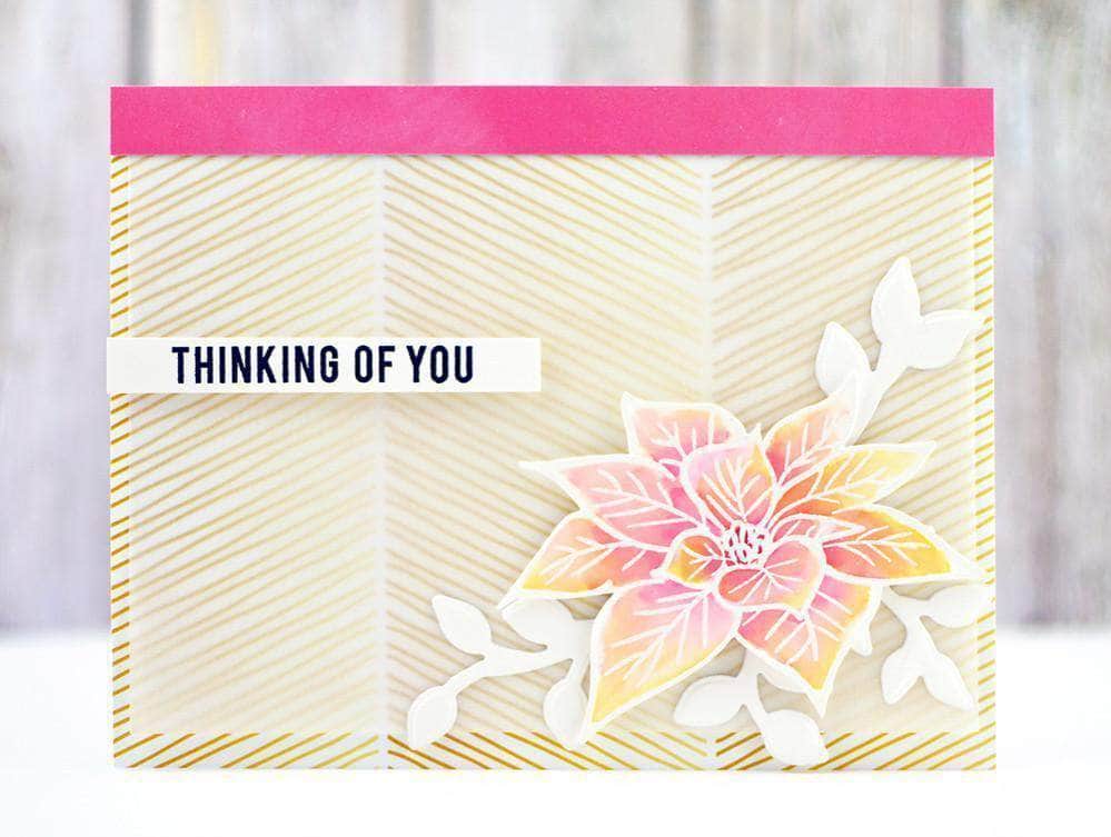 Part A-Glitz Art Craft Co.,LTD Dies Poinsettia & Pine Die Set