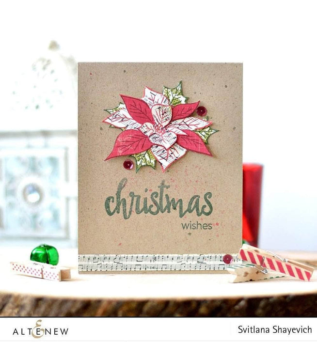 Part A-Glitz Art Craft Co.,LTD Dies Poinsettia & Pine Die Set