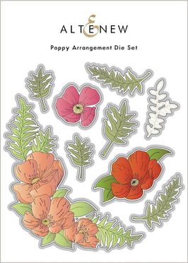 Part A-Glitz Art Craft Co.,LTD Dies Poppy Arrangement Die Set