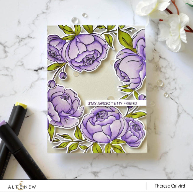 Part A-Glitz Art Craft Co.,LTD Dies Precious Peony Die Set