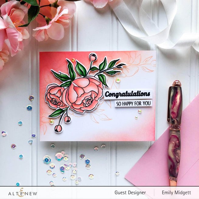 Part A-Glitz Art Craft Co.,LTD Dies Precious Peony Die Set