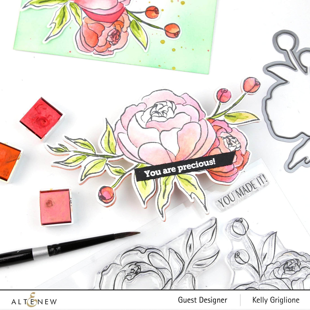 Part A-Glitz Art Craft Co.,LTD Dies Precious Peony Die Set