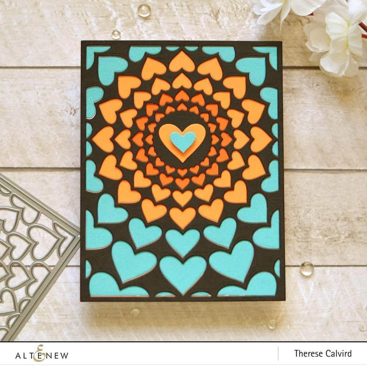 Part A-Glitz Art Craft Co.,LTD Dies Radial Hearts Cover Die