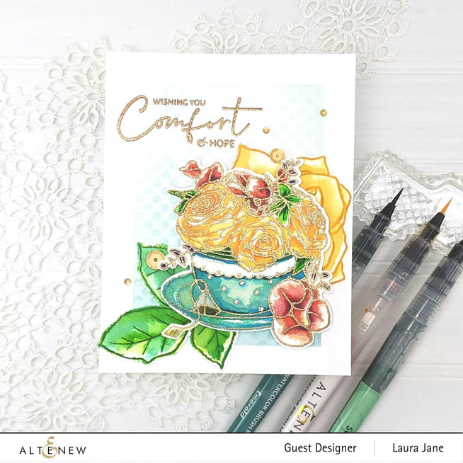 Part A-Glitz Art Craft Co.,LTD Dies Rose Tea Die Set