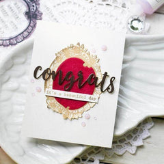 Part A-Glitz Art Craft Co.,LTD Dies Script Words Die Set