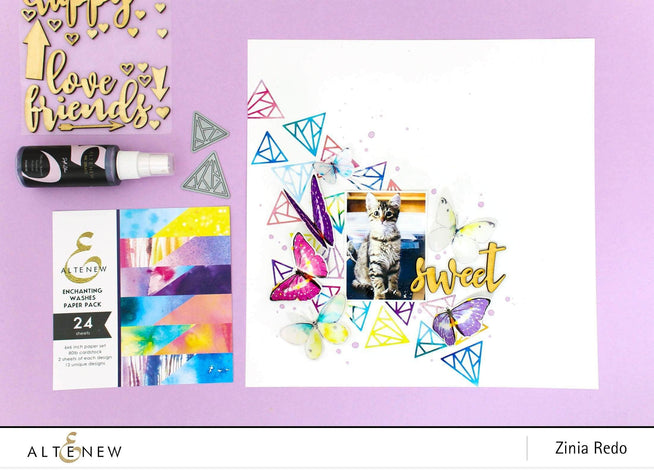 Part A-Glitz Art Craft Co.,LTD Dies Shattered Triangle Die Set