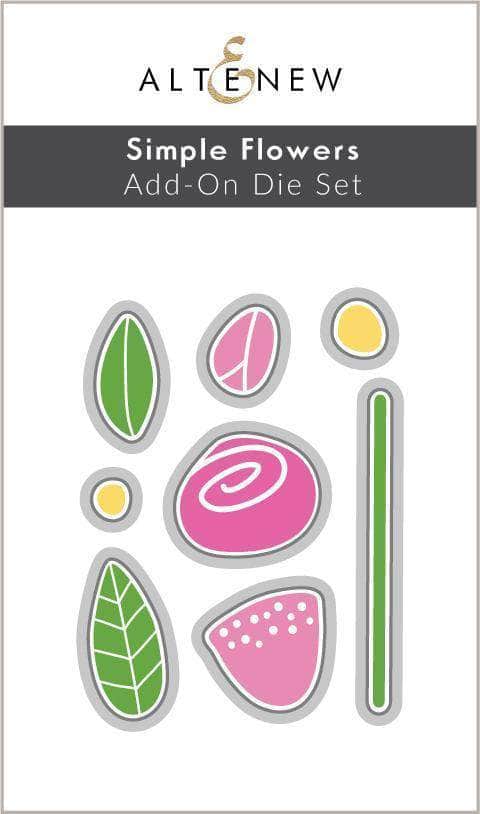 Part A-Glitz Art Craft Co.,LTD Dies Simple Flowers Add-On Die Set