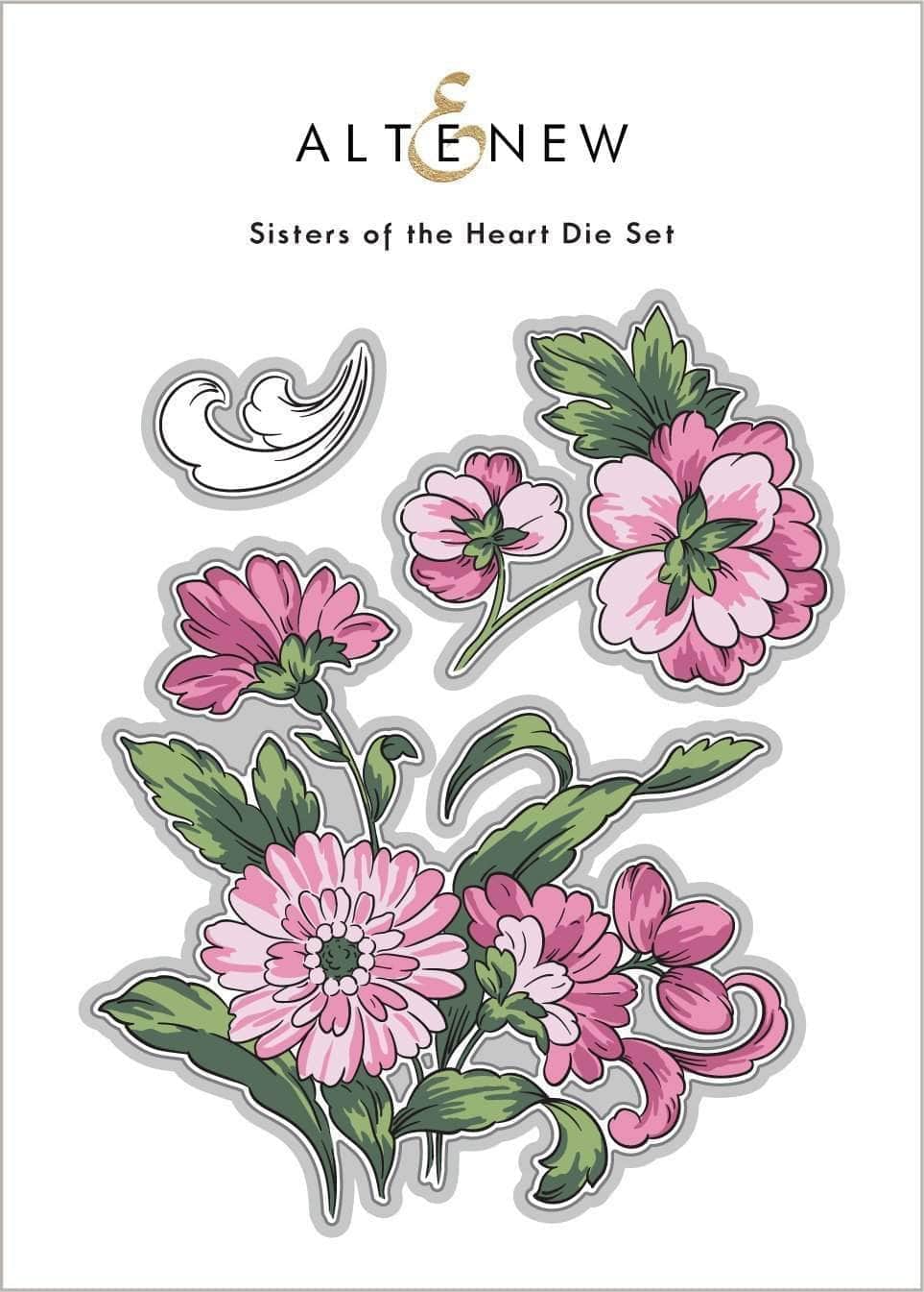 Part A-Glitz Art Craft Co.,LTD Dies Sisters of the Heart Die Set