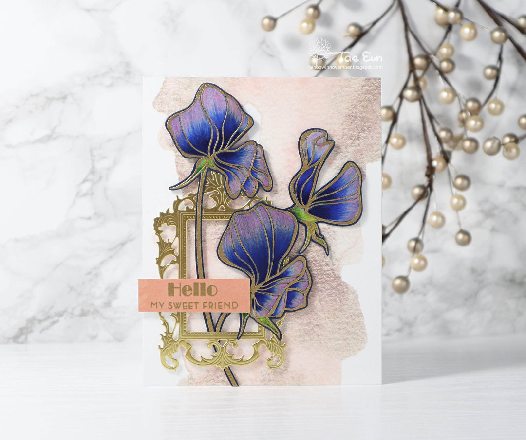 Part A-Glitz Art Craft Co.,LTD Dies Sweetest Peas Die Set