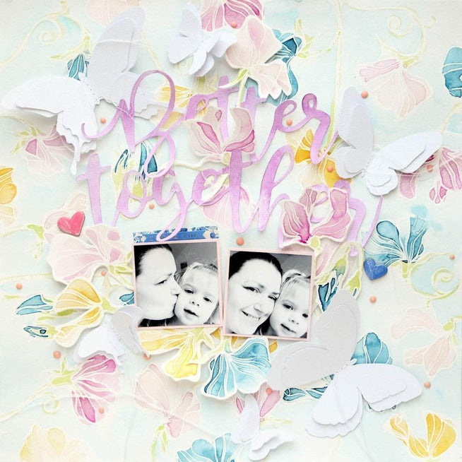 Part A-Glitz Art Craft Co.,LTD Dies Sweetest Peas Die Set