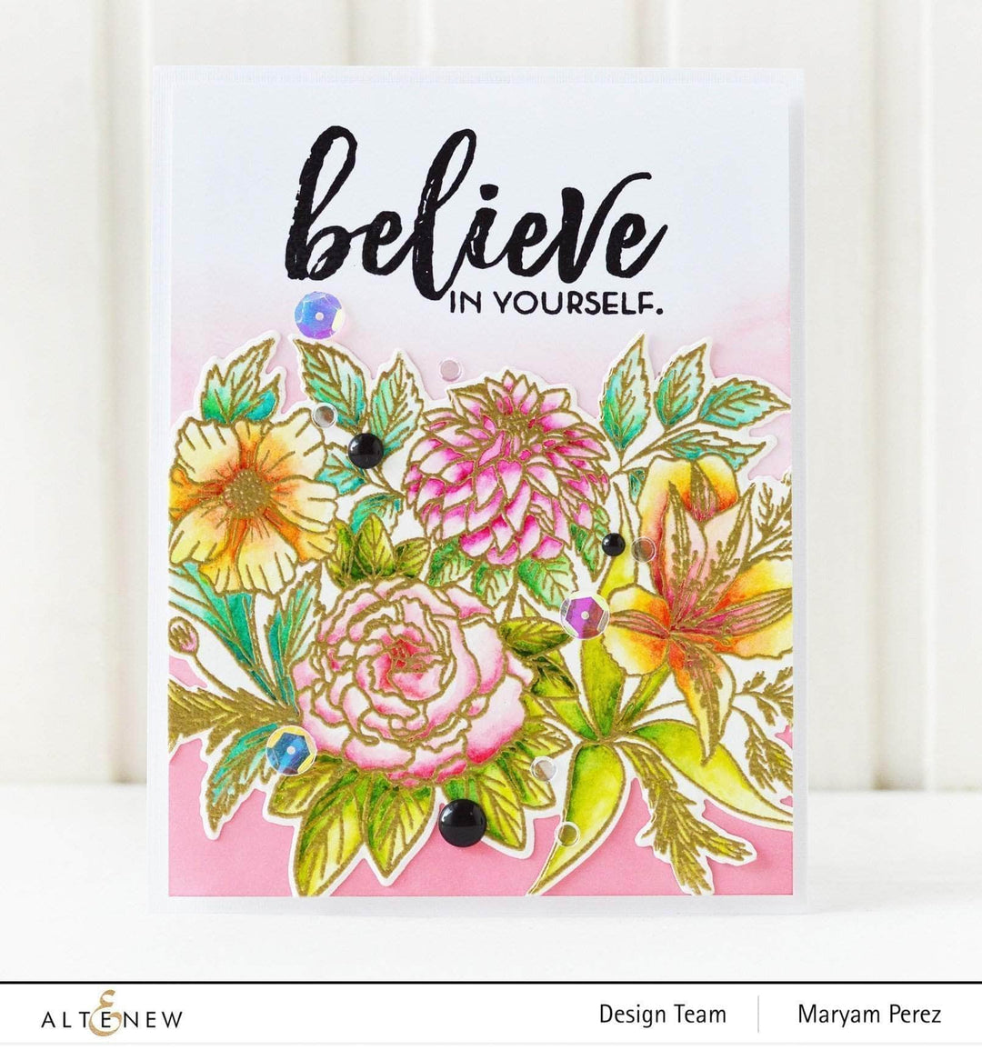 Part A-Glitz Art Craft Co.,LTD Dies Watercolor Roses Die Set