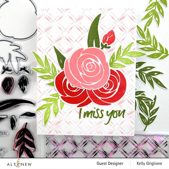 Part A-Glitz Art Craft Co.,LTD Dies Watercolor Roses Die Set