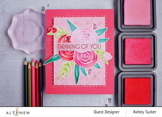 Part A-Glitz Art Craft Co.,LTD Dies Watercolor Roses Die Set