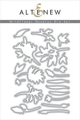 Part A-Glitz Art Craft Co.,LTD Dies Wildflower Doodles Die Set