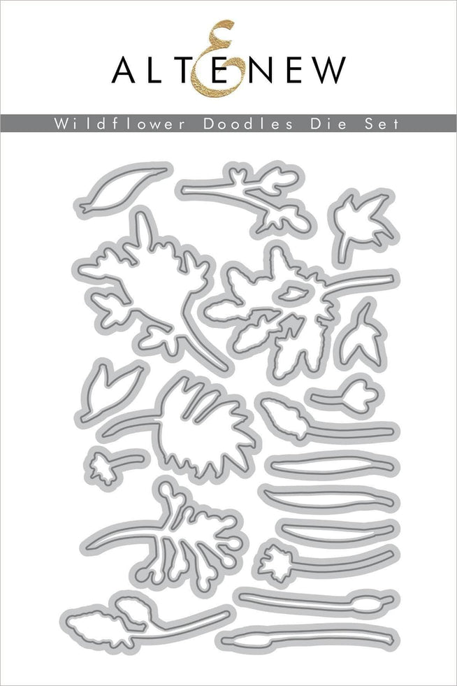 Part A-Glitz Art Craft Co.,LTD Dies Wildflower Doodles Die Set