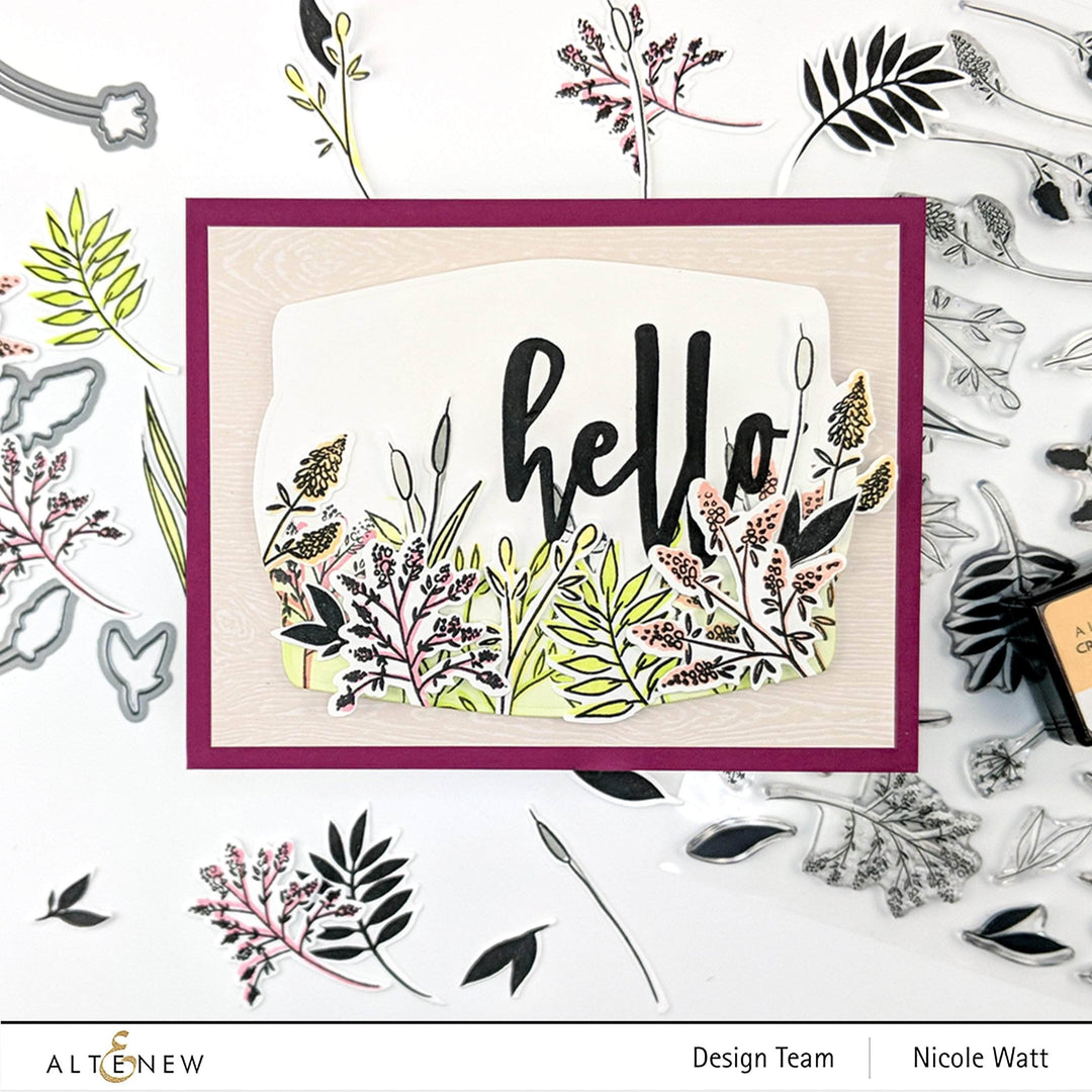 Part A-Glitz Art Craft Co.,LTD Dies Wildflower Doodles Die Set