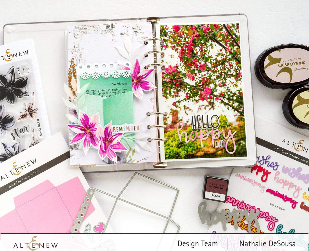 Part A-Glitz Art Craft Co.,LTD Dies All About Wishes Word Die Set