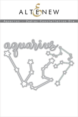 Part A-Glitz Art Craft Co.,LTD Dies Aquarius - Zodiac Constellation Die Set