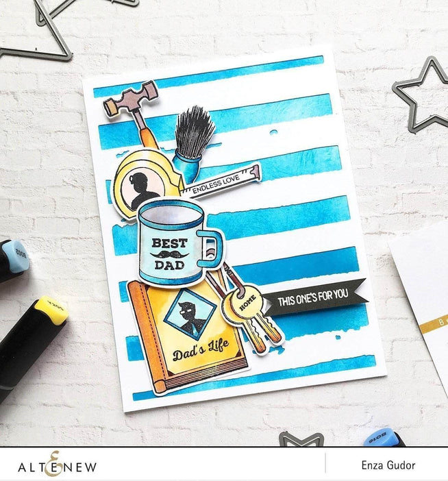 Altenew Dies Z - Best Dad Die Set