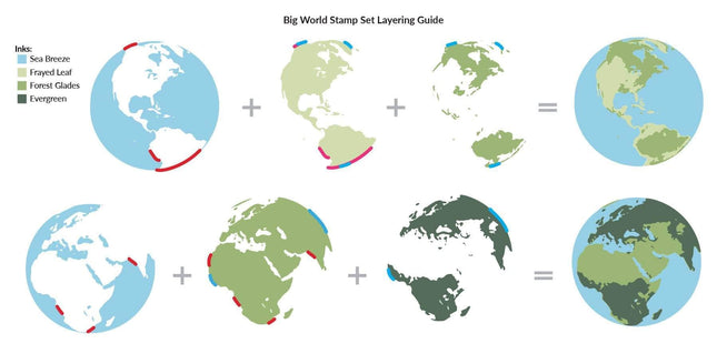 Part A-Glitz Art Craft Co.,LTD Dies Z - Big World Die Set