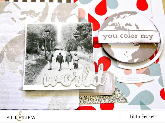 Part A-Glitz Art Craft Co.,LTD Dies Z - Big World Die Set