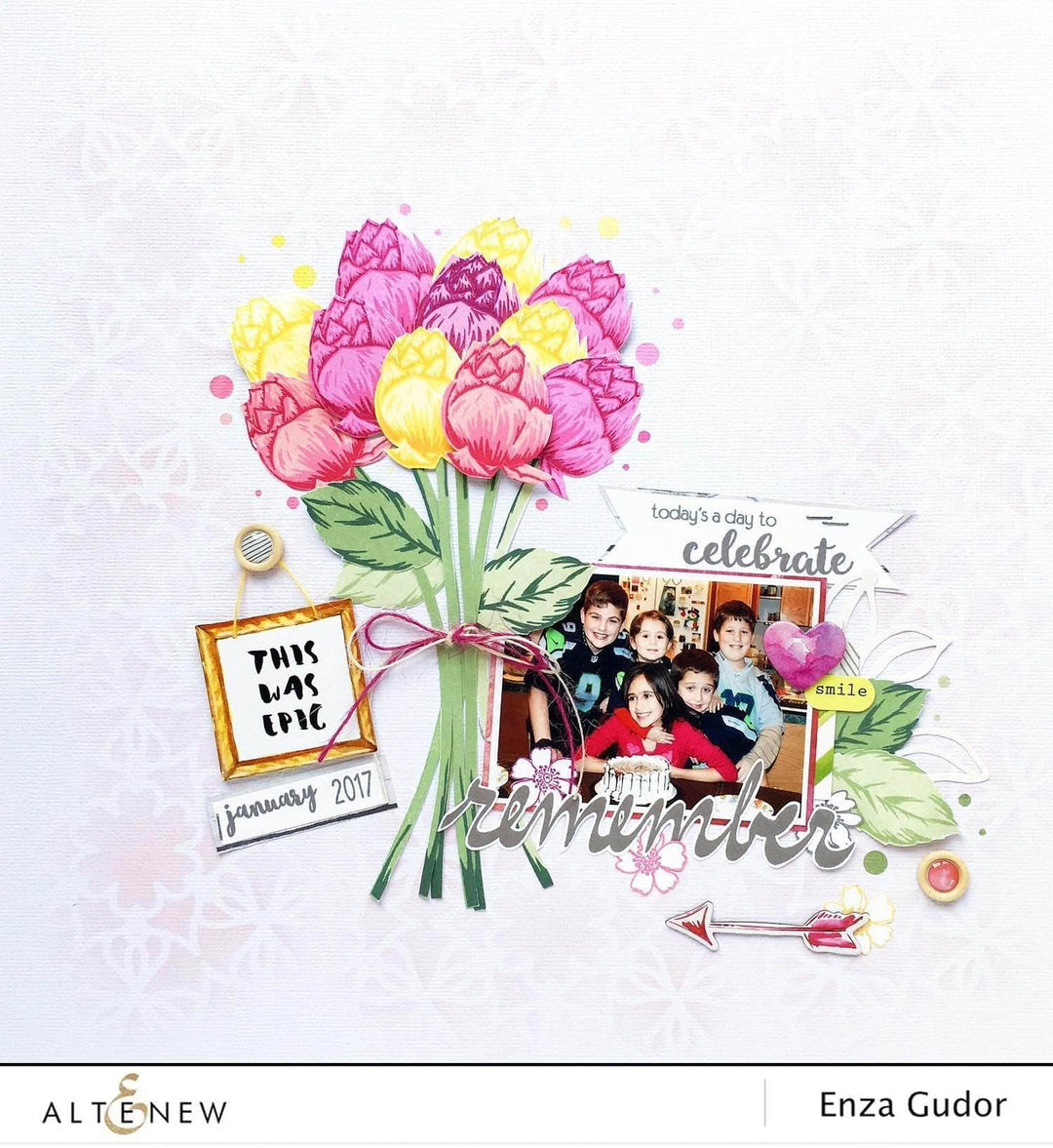 Part A-Glitz Art Craft Co.,LTD Dies Blissful Bud Die Set