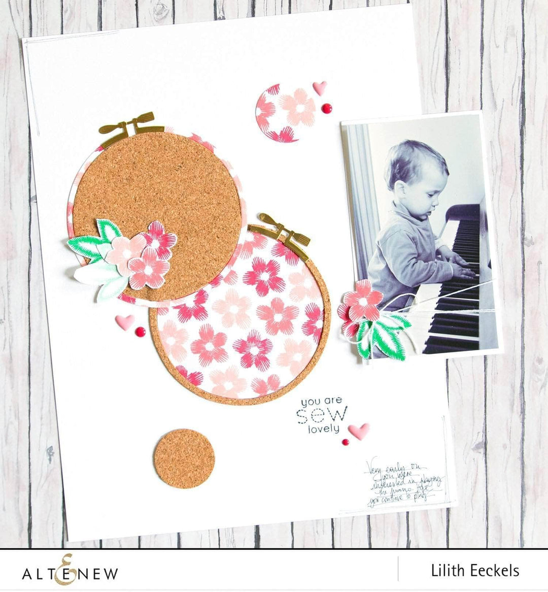 Part A-Glitz Art Craft Co.,LTD Dies Embroidered Blooms Die Set