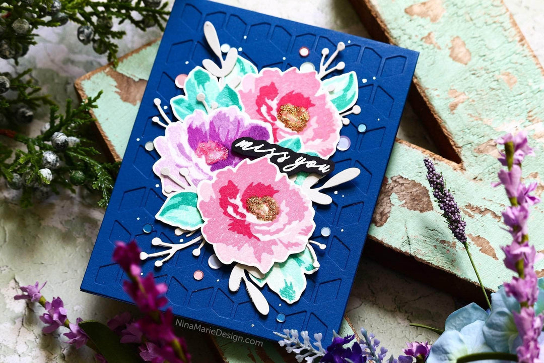 Part A-Glitz Art Craft Co.,LTD Dies Z - Fabulous Floral Die Set
