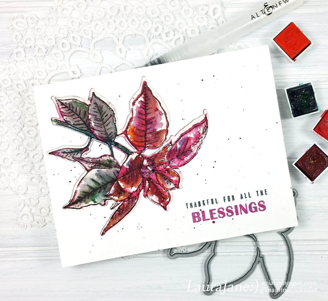 Part A-Glitz Art Craft Co.,LTD Dies Festive Poinsettia Die Set