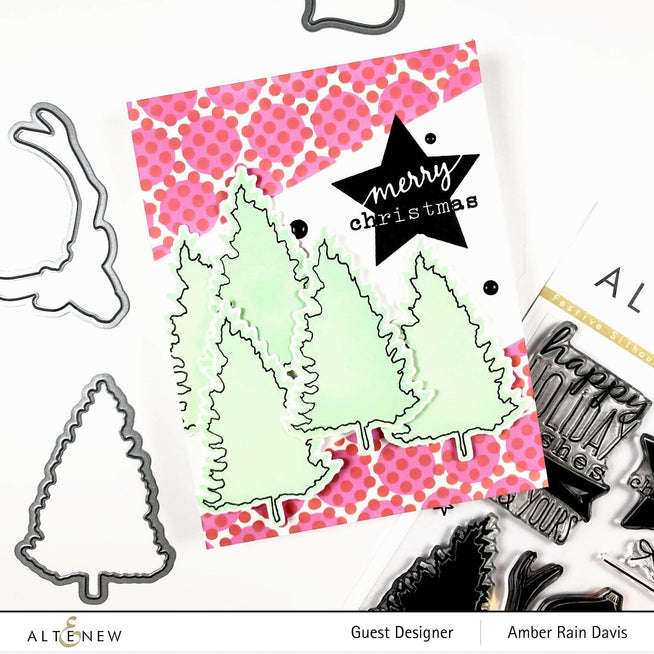 Part A-Glitz Art Craft Co.,LTD Dies Festive Silhouettes Die Set