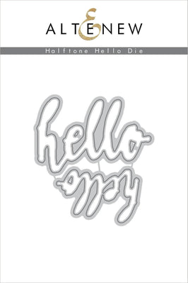 Part A-Glitz Art Craft Co.,LTD Dies Halftone Hello Die Set