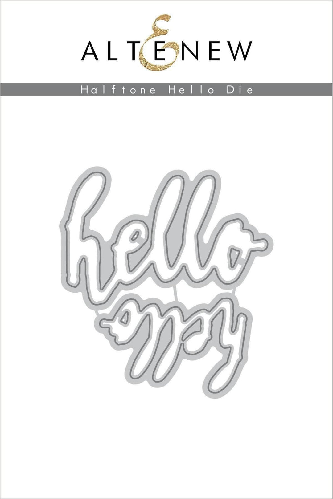Part A-Glitz Art Craft Co.,LTD Dies Halftone Hello Die Set