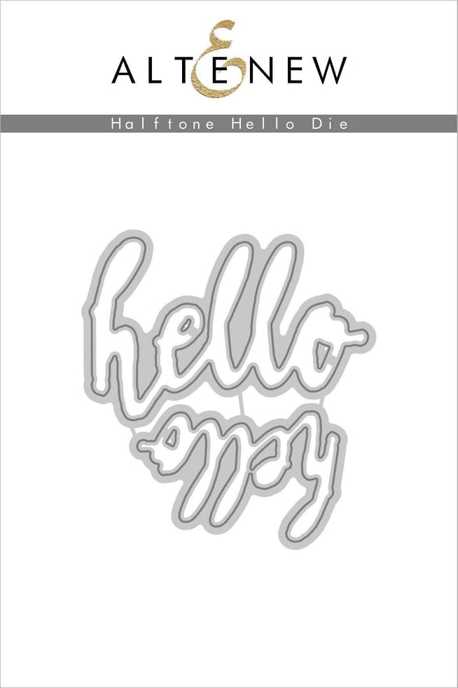 Part A-Glitz Art Craft Co.,LTD Dies Halftone Hello Die Set