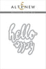 Part A-Glitz Art Craft Co.,LTD Dies Halftone Hello Die Set