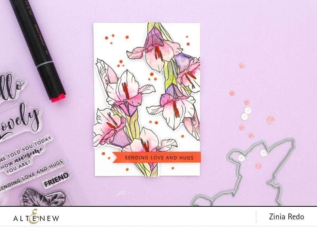 Part A-Glitz Art Craft Co.,LTD Dies Hello Gorgeous Die Set