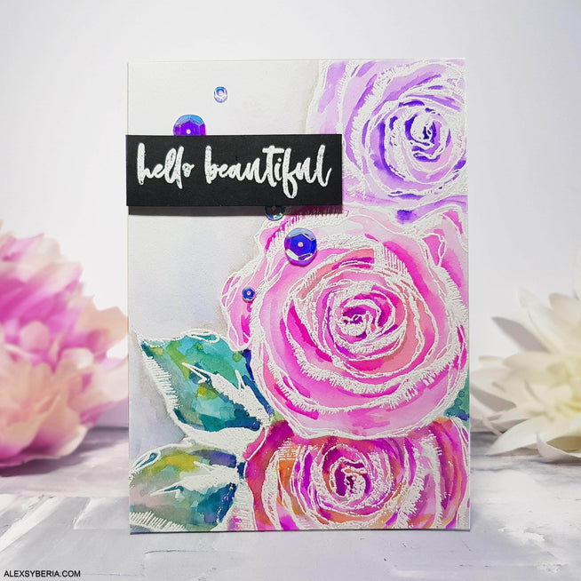 Part A-Glitz Art Craft Co.,LTD Dies Inked Rose Die Set