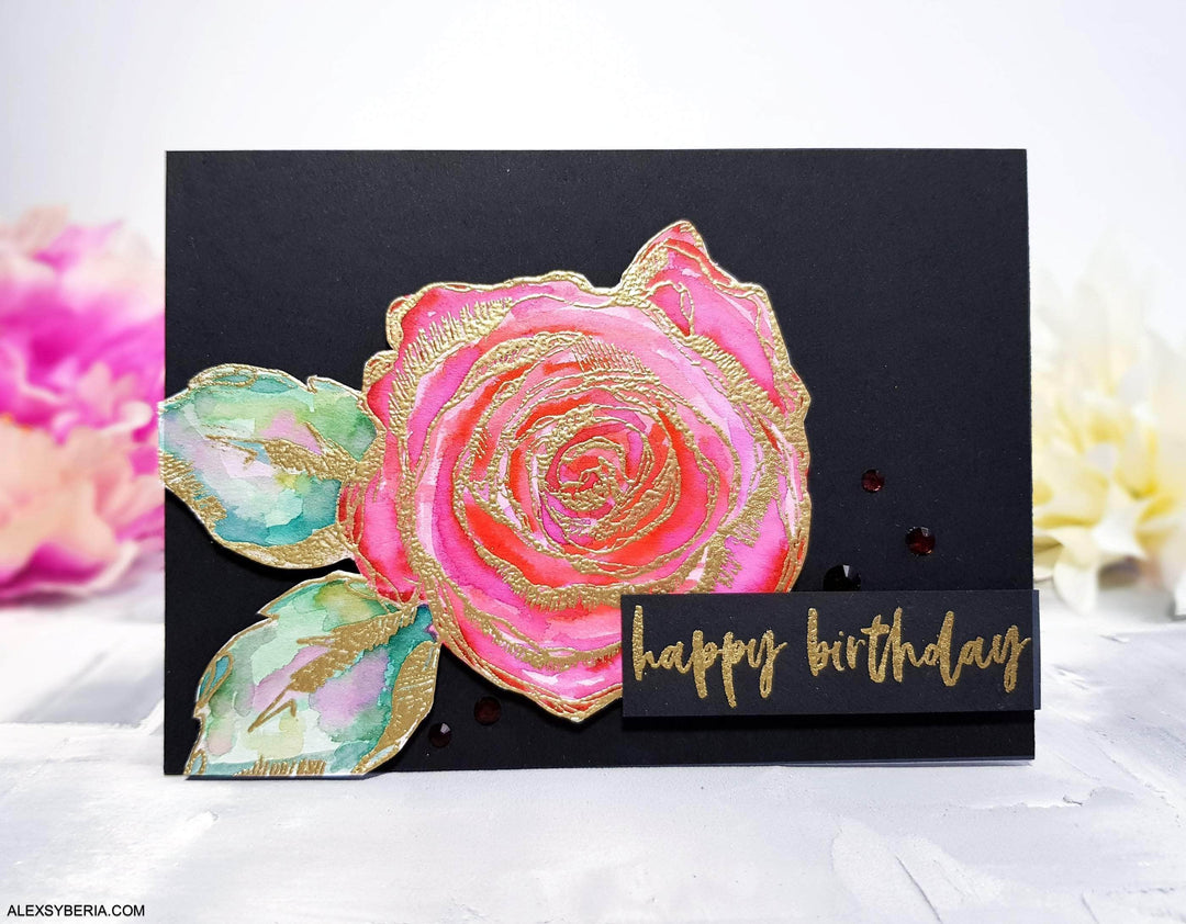 Part A-Glitz Art Craft Co.,LTD Dies Inked Rose Die Set