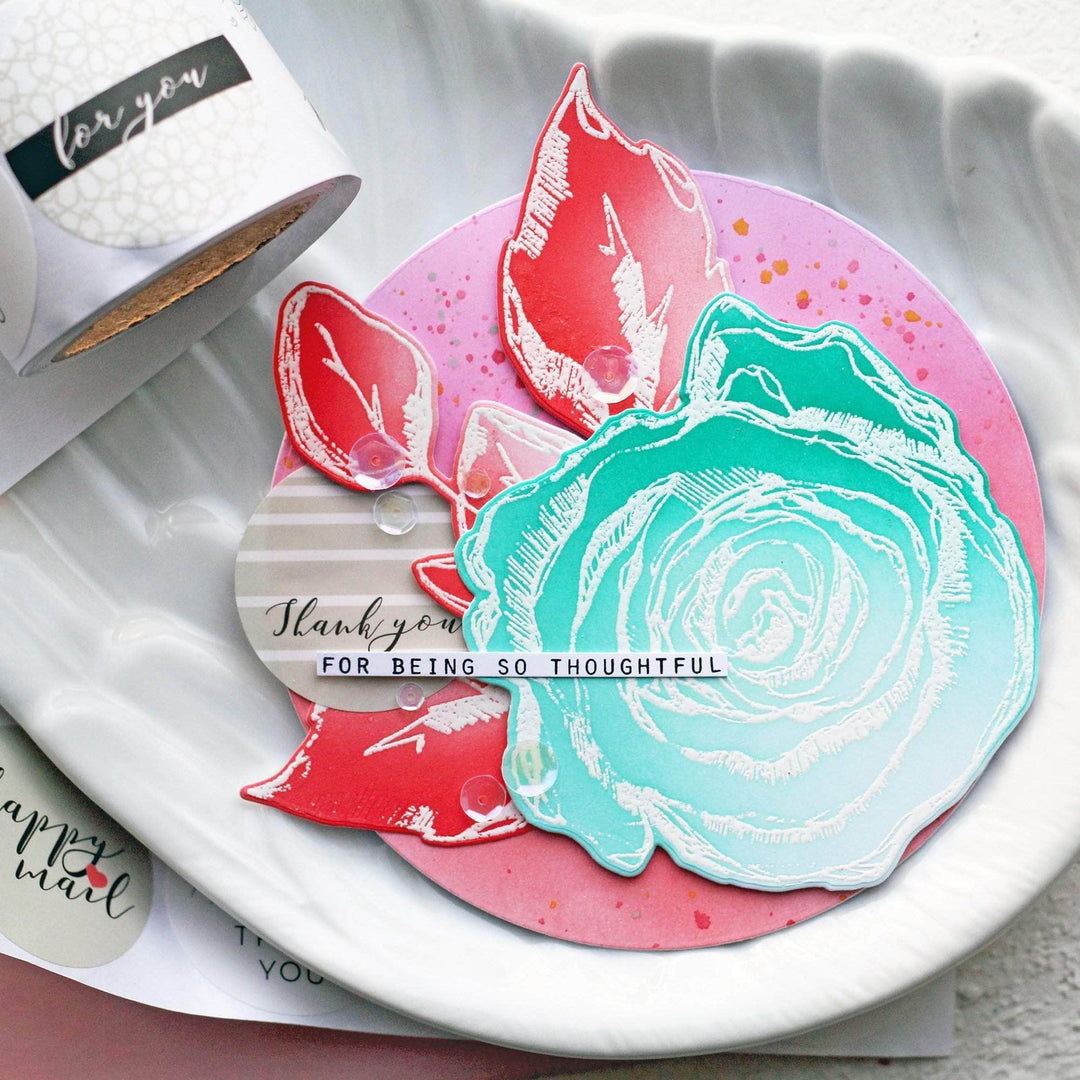 Part A-Glitz Art Craft Co.,LTD Dies Inked Rose Die Set
